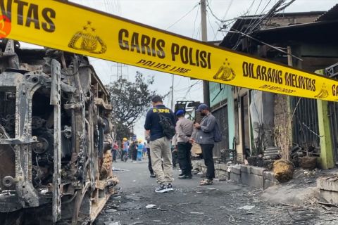 Situasi Rawa Badak Selatan usai kebakaran  Depo Pertamina Plumpang