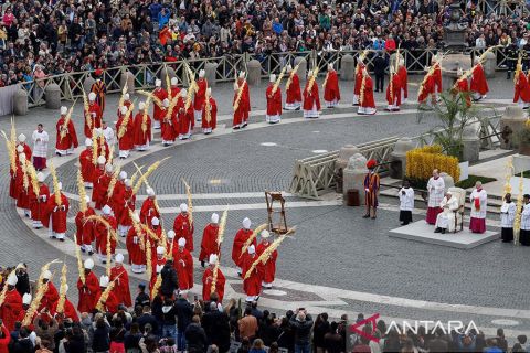 Misa Minggu Palma di Vatikan