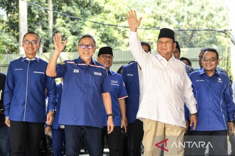 Pertemuan pimpinan Partai Gerindra dan PAN bahas koalisi besar