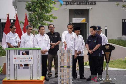 Presiden Jokowi resmikan hunian milenial di Depok
