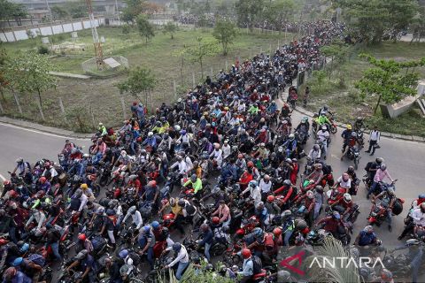Begini suasana mudik di Bangladesh