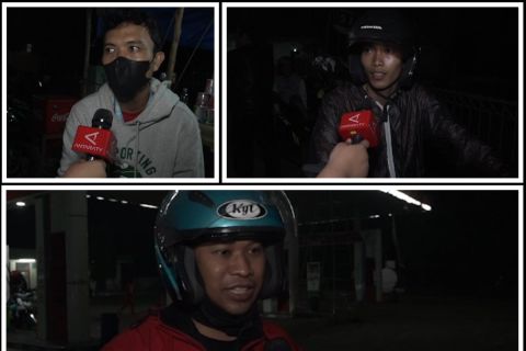 Sejumlah pemilir sepeda motor pilih lakukan perjalanan malam