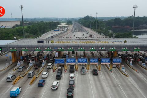 Begini suasana tol Jakarta-Cikampek di H-3 Lebaran