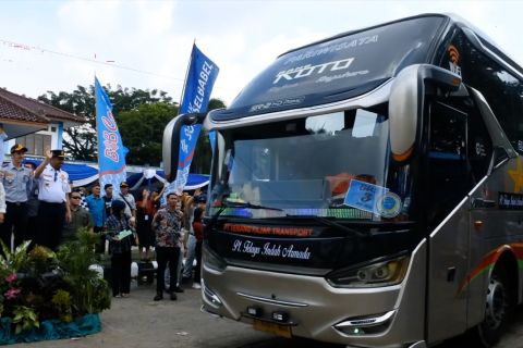 Mudik gratis BUMN di Palembang terlindungi asuransi Jasa Raharja