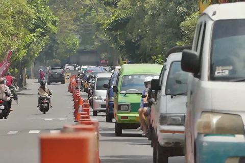 Rekayasa arus mudik di Kota Temanggung mulai berlaku