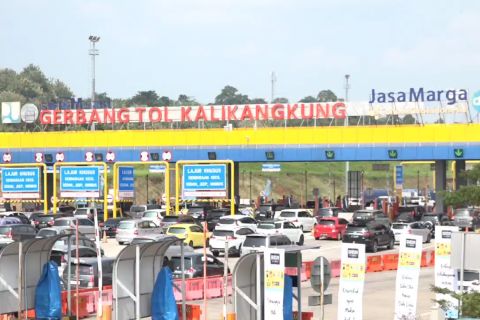 Volume kendaraan menuju Tol Kalikangkung meningkat