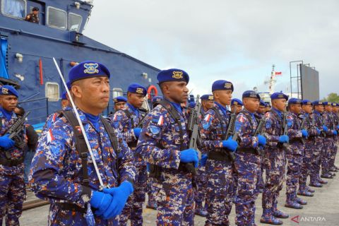 Patroli laut Gempur Nakotika Bersama di Papua Barat Daya