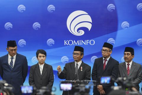 Mahfud MD lantik pejabat eselon I Kemenkominfo