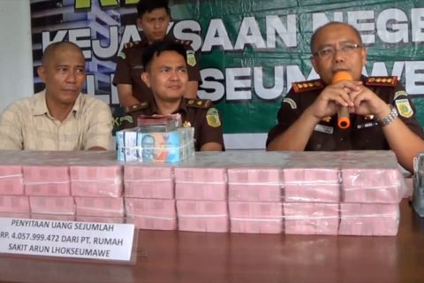 Kejari sita Rp483,4 juta terkait korupsi PT RS Arun Lhokseumawe