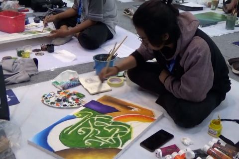 Kecerdasan buatan tidak mengikis eksistensi seniman kaligrafi