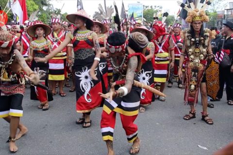 Atraksi seni budaya di puncak rangkaian Pekan Gawai Dayak 2023