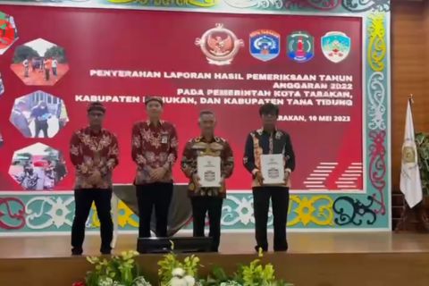  Tiga daerah di Kaltara raih opini WTP