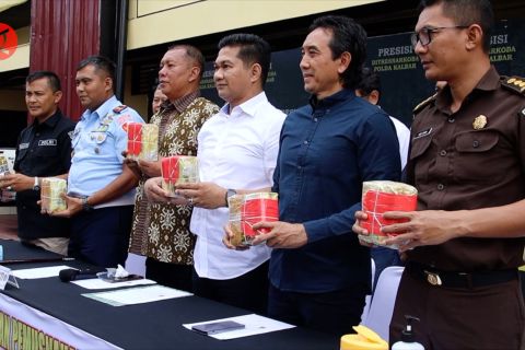 Polda Kalbar gagalkan penyelundupan 6,3 kg sabu asal Malaysia