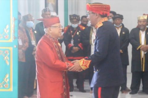 Wapres terima gelar kehormatan dari Kesultanan Tidore