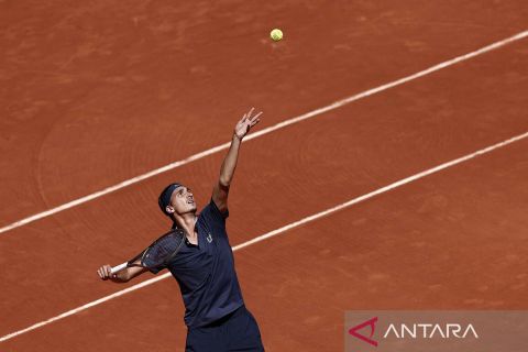 Aksi petenis top dunia di turnamen Prancis Terbuka 2023