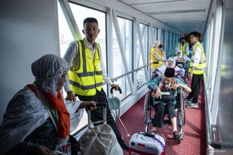 Jamaah Calon Haji Bangka Belitung Diberangkatan ke Tanah Suci