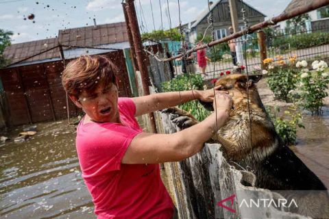 Banjir akibat jebolnya Bendungan Nova Kakhovka