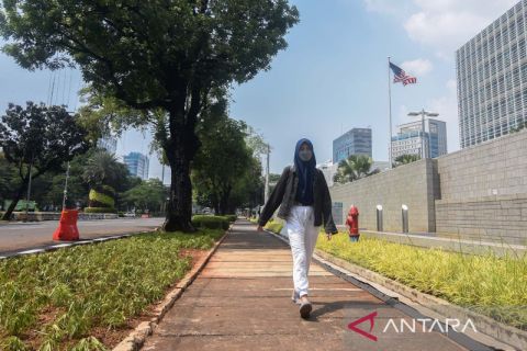 10 tahun ditutup, trotoar depan Kedubes Amerika Serikat akhirnya dibuka kembali