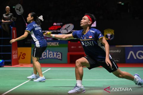 Kalahkan ganda campuran Prancis, Rinov/Pitha melaju di Indonesia Open