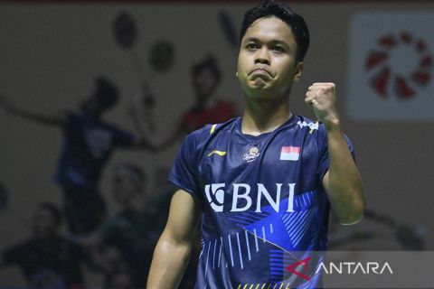 Ginting melangkah ke semifinal Indonesia Open 2023