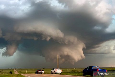 Awan badai di Oklahoma