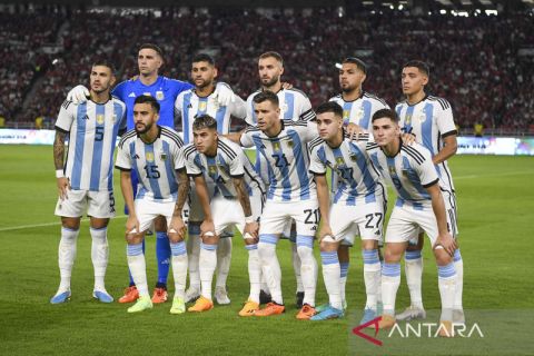 Timnas Argentina bersiap jelang laga melawan Indonesia
