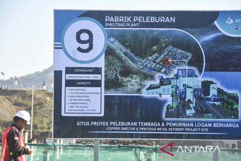 Progres pembangunan smelter PT AMNT