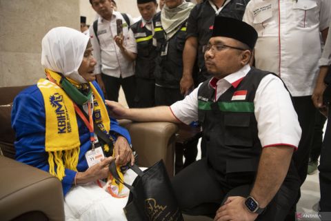 Menag meninjau pelayanan jamaah calon haji