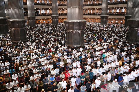 Shalat Idul Adha di masjid Istiqlal