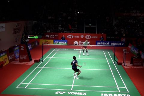 Ginting singkirkan Jojo untuk lolos ke semifinal Indonesia Open 2023