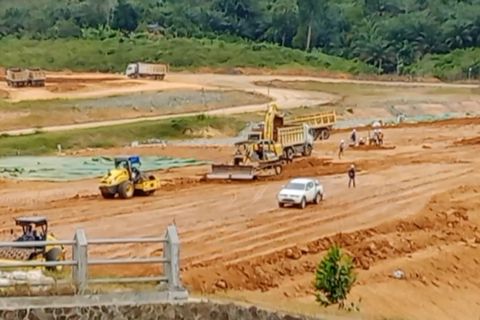 Akhir Juli, Bendungan Sepaku Semoi mulai digenangi air