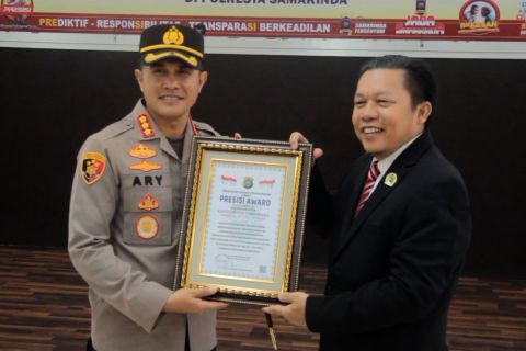 Empat program Polresta Samarinda raih penghargaan oleh Lemkapi