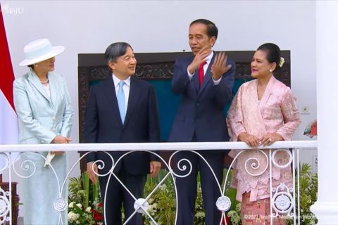 Jokowi sambut kedatangan Kaisar Jepang Naruhito di Istana Bogor