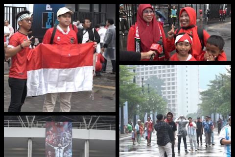 Pencinta sepak bola antusias saksikan laga Indonesia Vs Argentina