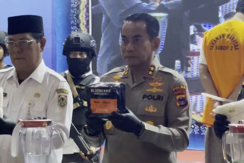 Polda Kalsel  gagalkan peredaran 35 kg sabu jaringan Internasional
