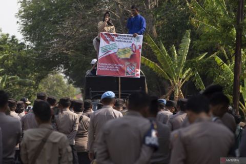 Unjuk rasa di Ponpes Al Zaytun