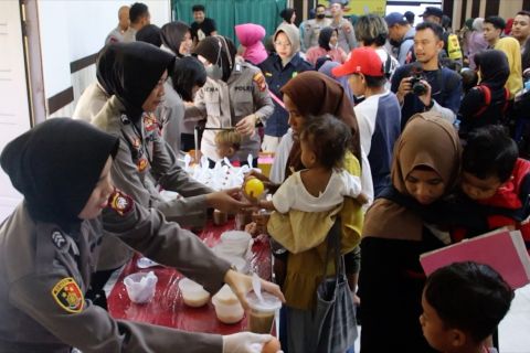 Cegah bayi malnutrisi, Polresta Pontianak gelar Polri Peduli Gizi