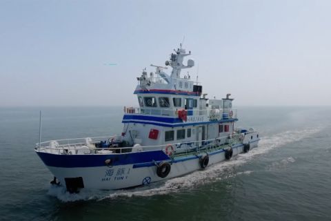 Kapal riset cerdas pertama China lakukan pelayaran perdana