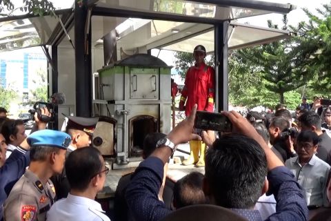 Polda Sultra musnahkan BB sabu 4,1 Kg senilai Rp6,2 miliar