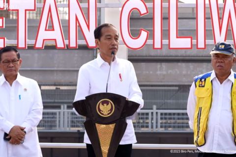 Presiden Joko Widodo resmikan Sodetan Sungai Ciliwung