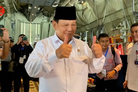 Sensasi menumpang Super Hercules ikut Menhan Prabowo