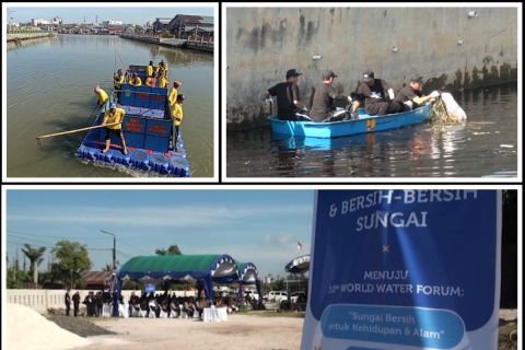 Jaga lingkungan, Palangka Raya dan Banjarmasin bersihkan sungai