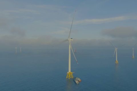 Turbin angin lepas pantai 16 MW mulai beroperasi di China bagian timur