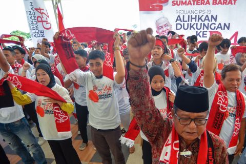 Deklarasi dukungan Ganjar Pranowo di Padang