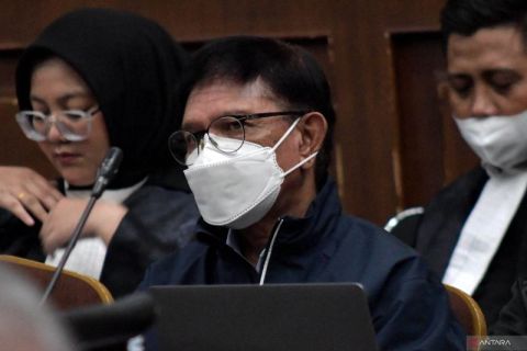 Sidang lanjutan kasus korupsi pengadaan BTS