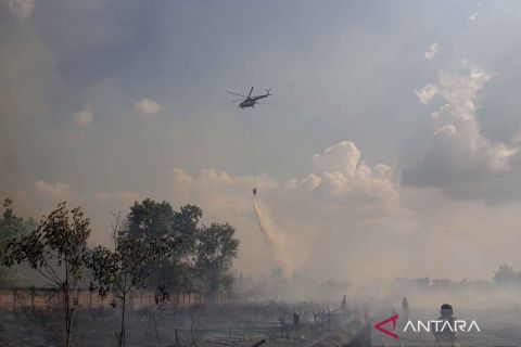 Upaya pemadaman karhutla di Kalimantan Tengah
