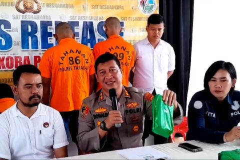 Polres Tarakan singkap jaringan sabu, libatkan 2 pasang suami istri