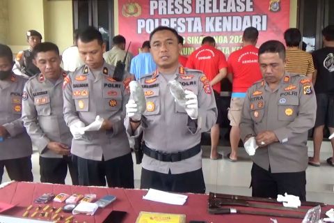 Amankan 31 pelaku kriminal, ini hasil Ops Sikat Anoa Polresta Kendari