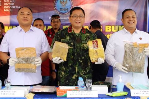 BNNP Kalbar gagalkan peredaran 10,9 kg narkotika di Pontianak