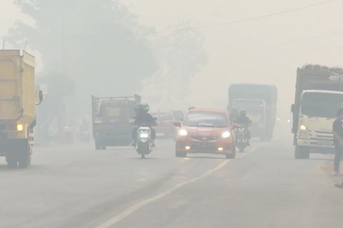 Petugas gabungan kerahkan 2 helikopter padamkan karhutla di Banjarbaru